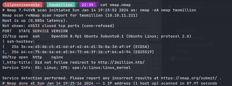 nmap scan